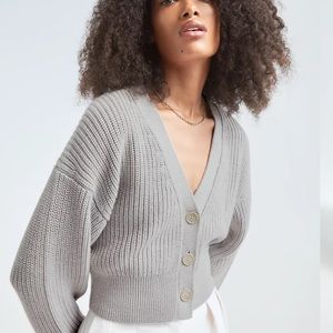 Aritzia Babaton Canberra Cardigan, heather grey, size M